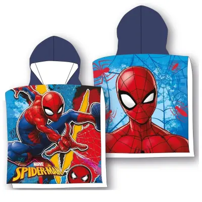 Pončo brisača s kapuco 55x110 Spiderman