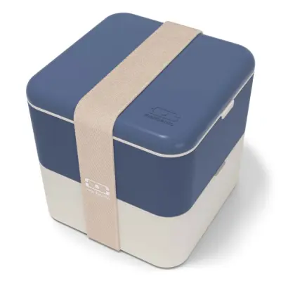 MB-Lunchbox Bento Square, Blue Natural