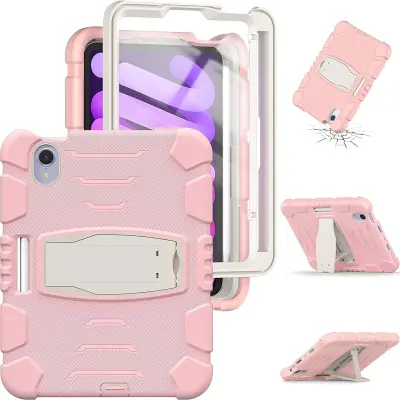 Oklepni etui za iPad Pro 12,9" s stojalom in držalom za pisalo Roza
