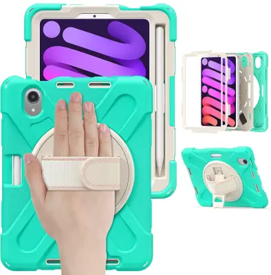 Ohišje za iPad Mini 6 8,3" s stojalom in držalom za pisalo Mint