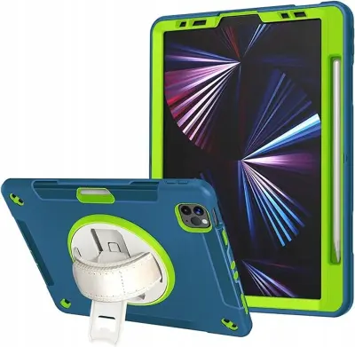 Ohišje za iPad Pro 11 Armoured z vrtljivim stojalom Turquoise