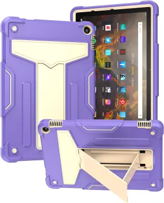 Ohišje za Amazon Fire HD 10 Armoured s stojalom vijolično