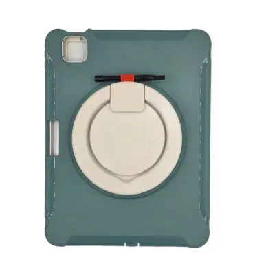Ohišje za iPad Pro 11" z vrtljivim stojalom in držalom za pisala, zeleno