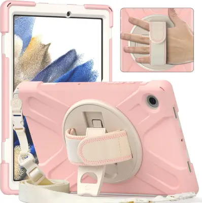 Oklepno ohišje z držalom za Samsung Galaxy Tab A7 Lite T220/225 Pink