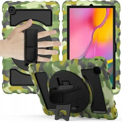 Ohišje za Samsung Tab 10,4" s stojalom in držalom Rugged Moro motiv