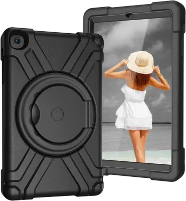 Ohišje za Samsung Galaxy Tab A 8.0" Armoured z vrtljivim stojalom Black