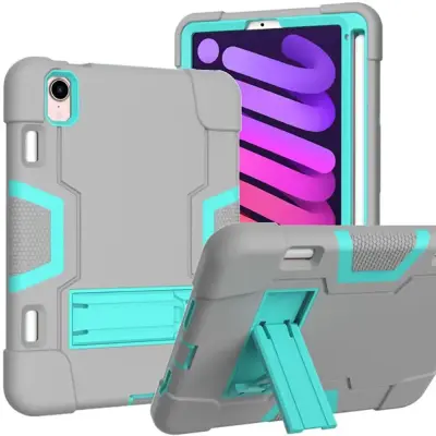 Ohišje za iPad Mini 6 8,3" Armoured s stojalom in pisalom Stylus Pen Grey
