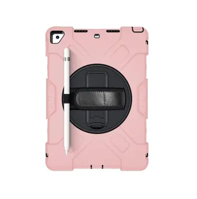 Ohišje za iPad 9/8/7 10,2" Armoured z vrtljivim stojalom Pink