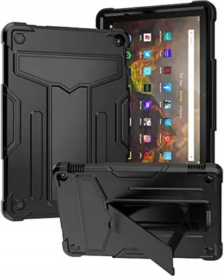 Ohišje za Amazon Fire HD 10 Armoured s stojalom Black