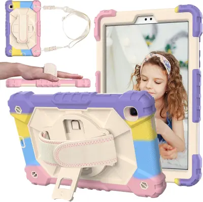 Ohišje za Samsung Galaxy Tab A 8.0" Stojalo in naramnica Barvito