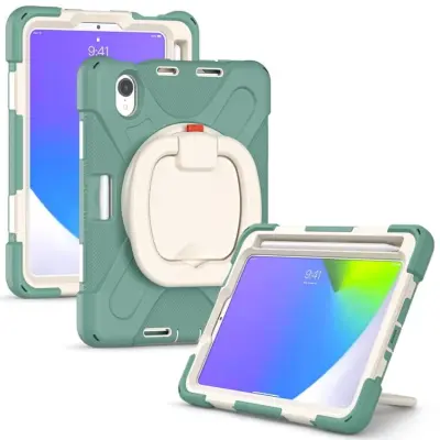 Ovitek za tablico iPad Mini 6 z vrtljivim stojalom Armoured Green