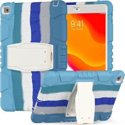 Oklepni etui za iPad 9/8/7 10,2" s stojalom Blue