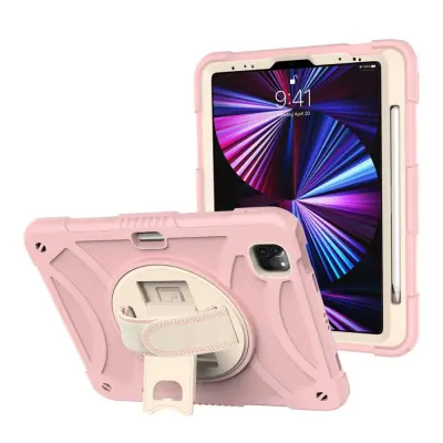 Ohišje za iPad Air 4/5 10,9" s stojalom in držalom za pisalo Roza