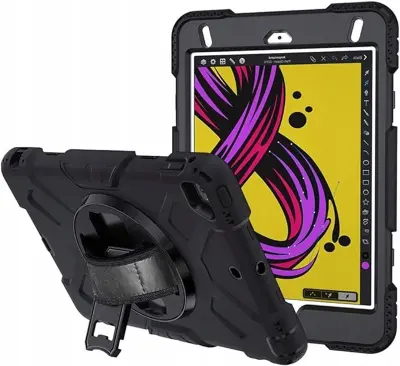 Ohišje za iPad Mini 5/Mini 4 Armoured z vrtljivim stojalom Black