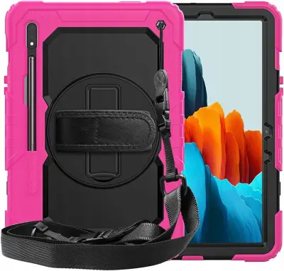 Oklepno ohišje s stojalom za Samsung Galaxy Tab S8 X700/S7 T870 Pink