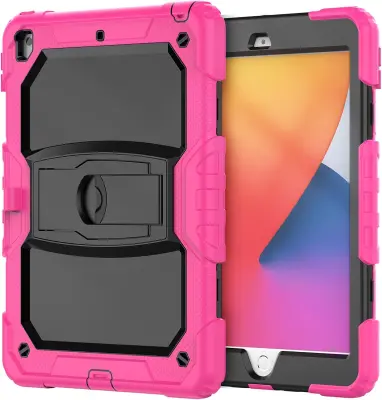 Ohišje za iPad Mini 5/4 7,9" s stojalom in naramnico Roza