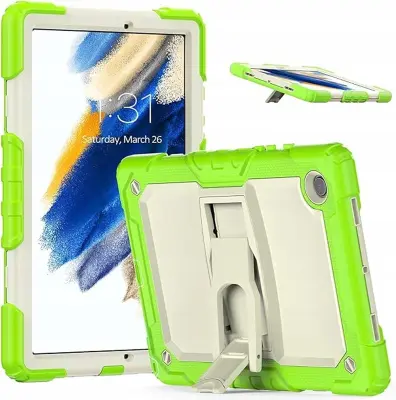 Ohišje za Samsung Galaxy Tab A8 s stojalom in naramnico Zeleno