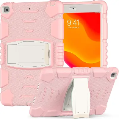 Ohišje za iPad 9/8/7 10,2" Armoured s stojalom Pink