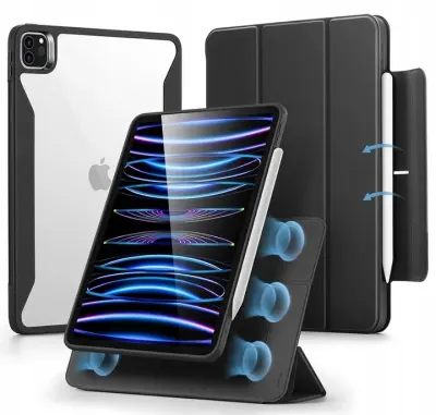 Magnetno ohišje za iPad Pro 11" tablični računalnik 2022/2020/2018 TPU z zavihkom