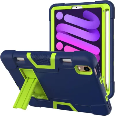 Ohišje za iPad Mini 6 8,3" Armoured s stojalom Navy blue