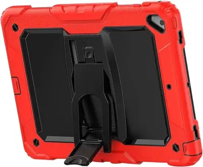 Ohišje za iPad Air 2 9,7" s stojalom in naramnico Rdeče