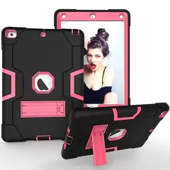 Ohišje za iPad 9/8/7 10,2" Armoured s stojalom Pink