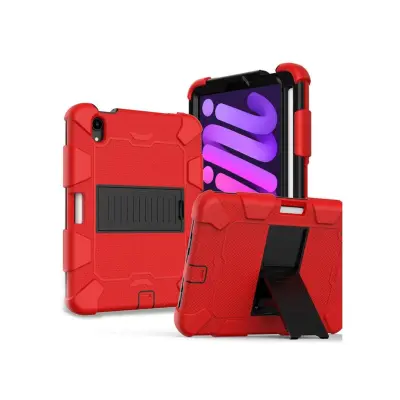 Ohišje za iPad Mini 6 8,3" s stojalom in naramnico Rdeče