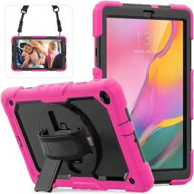 Ohišje za Samsung Galaxy Tab A7 Lite 8,7" Stojalo z naramnico Pink