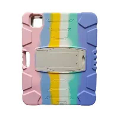 Oklepno ohišje s stojalom za Samsung Galaxy Tab S6Lite 2020/22 Rainbow