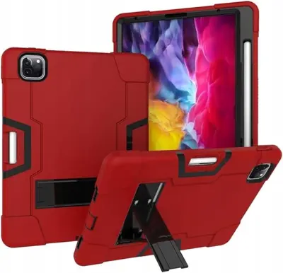 Ohišje za iPad Pro 12,9" s stojalom in držalom za pisalo Rdeča