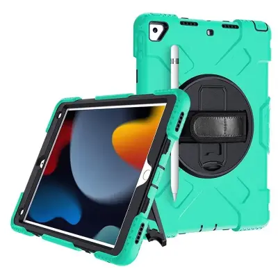 Ohišje za iPad 9/8/7 10,2" Armoured z vrtljivim stojalom Mint