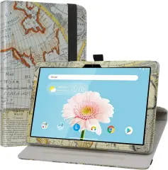 Labanem etui za Teclast P20HD, vrtljiv za 360°, PU usnje, 10,1", Map White