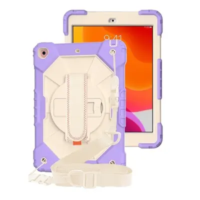 Ohišje za iPad Pro 9/8/7 10,2" s stojalom in naramnico Vijolična