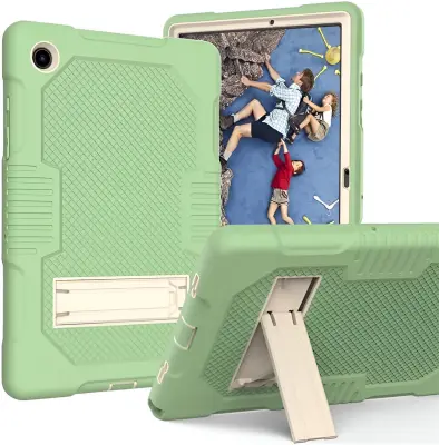 Ohišje z držalom za Samsung Galaxy Tab A8 10,5 palca, zeleno