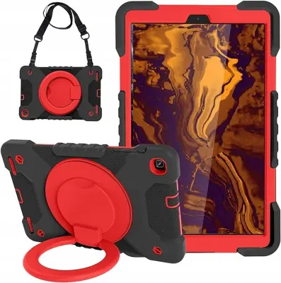 Ohišje z vrtljivim stojalom za Samsung Galaxy Tab A 10.1 2019 Red
