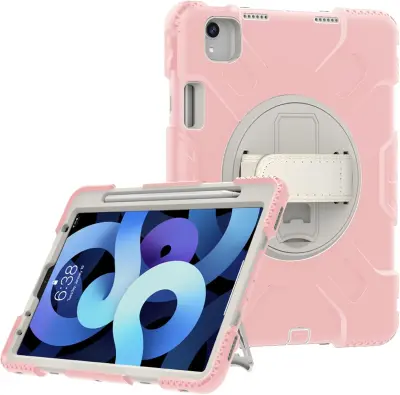 Ohišje za iPad 3/2/1/Pro 11" s stojalom in držalom za pisalo Roza