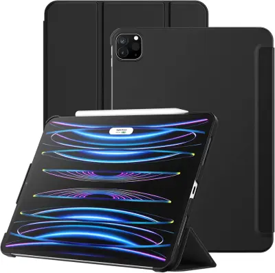 JETech Ohišje za iPad Pro 11" Trajno črno
