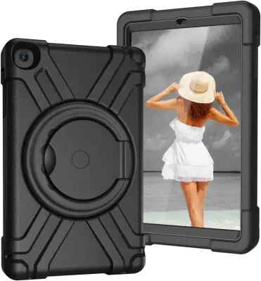 Ohišje za Samsung Galaxy Tab A 10.1 "Armoured z vrtljivim stojalom Black