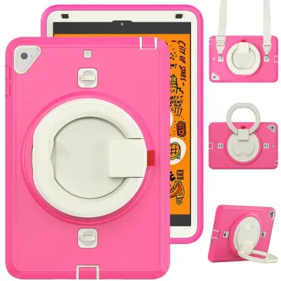 Ohišje za iPad Mini 4/5 7,9" s stojalom in naramnico roza