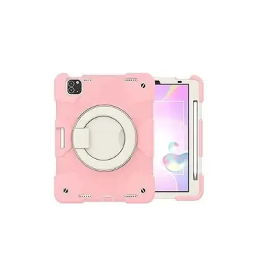 Ovitek za iPad Mini 6 z vrtljivim stojalom in ramenskim pasom Roza