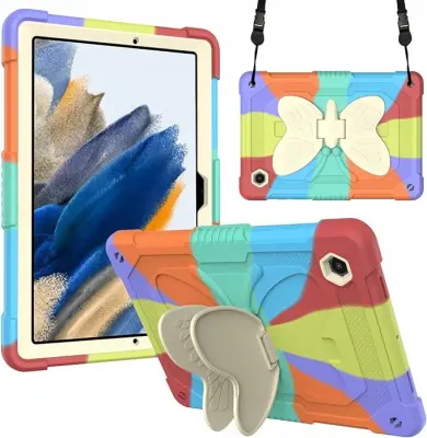 Ohišje za Samsung Galaxy Tab A8 10,5" s stojalom in naramnico Barvno