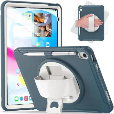 Ohišje za iPad Air 3/Pro 10,5" s stojalom in držalom za pisalo Modro