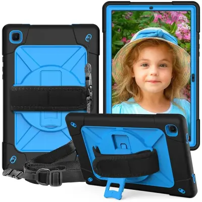 Ohišje za Samsung Galaxy Tab A7 10,4" z naramnico Modro