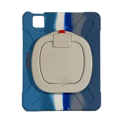 Oklepno ohišje z vrtljivim stojalom za iPad Air 4/5 10,9 palca, modro