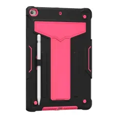 Oklepno ohišje s stojalom za iPad 7/8/9 generacije 10,2 palca roza
