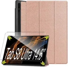 LYZXMY Ohišje za Samsung Galaxy Tab S8 Ultra 14,6 - Rose Gold