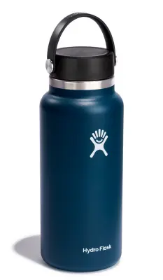 HF-steklenica 32oz široka gibljiva kapica, indigo