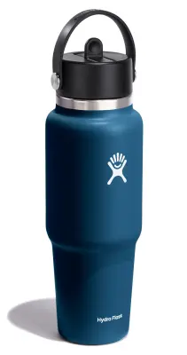 HF-Bottle 32oz Wid FlexStraw Travel Bootle Indigo