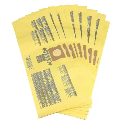 10 paketov vrečk s filtrom za prah, združljivih s 5-8 galonskimi sesalniki Shop Vac za mokro suho sesanje