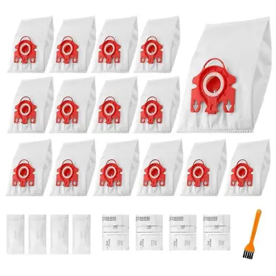 15 paketov nadomestnih vrečk za sesalnik za serijo FJM Vacuum Compact S400I S658 S5000 z 8 filtri